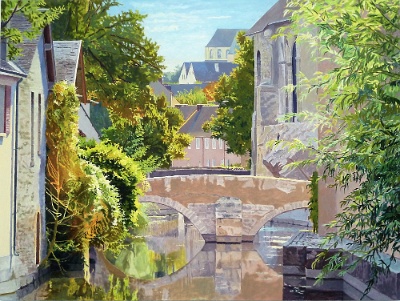 October Idyll by the Canal