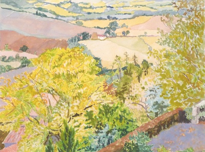 Golden Tree and Fields Below